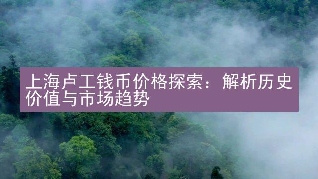 上海卢工钱币价格探索：解析历史价值与市场趋势