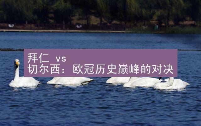 拜仁 vs 切尔西：欧冠历史巅峰的对决